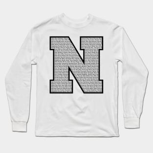 N Black Long Sleeve T-Shirt